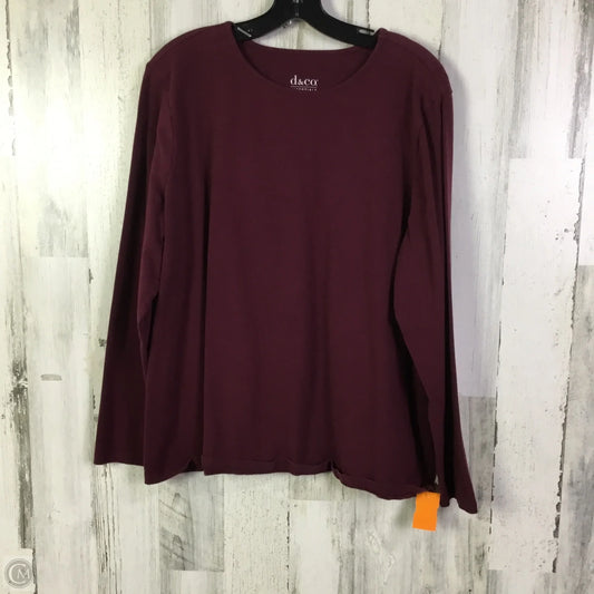 Top Long Sleeve Basic By Clothes Mentor In Red, Size: Xl