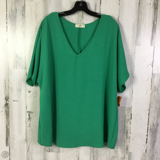 Top Short Sleeve By Entro In Green, Size: Xl
