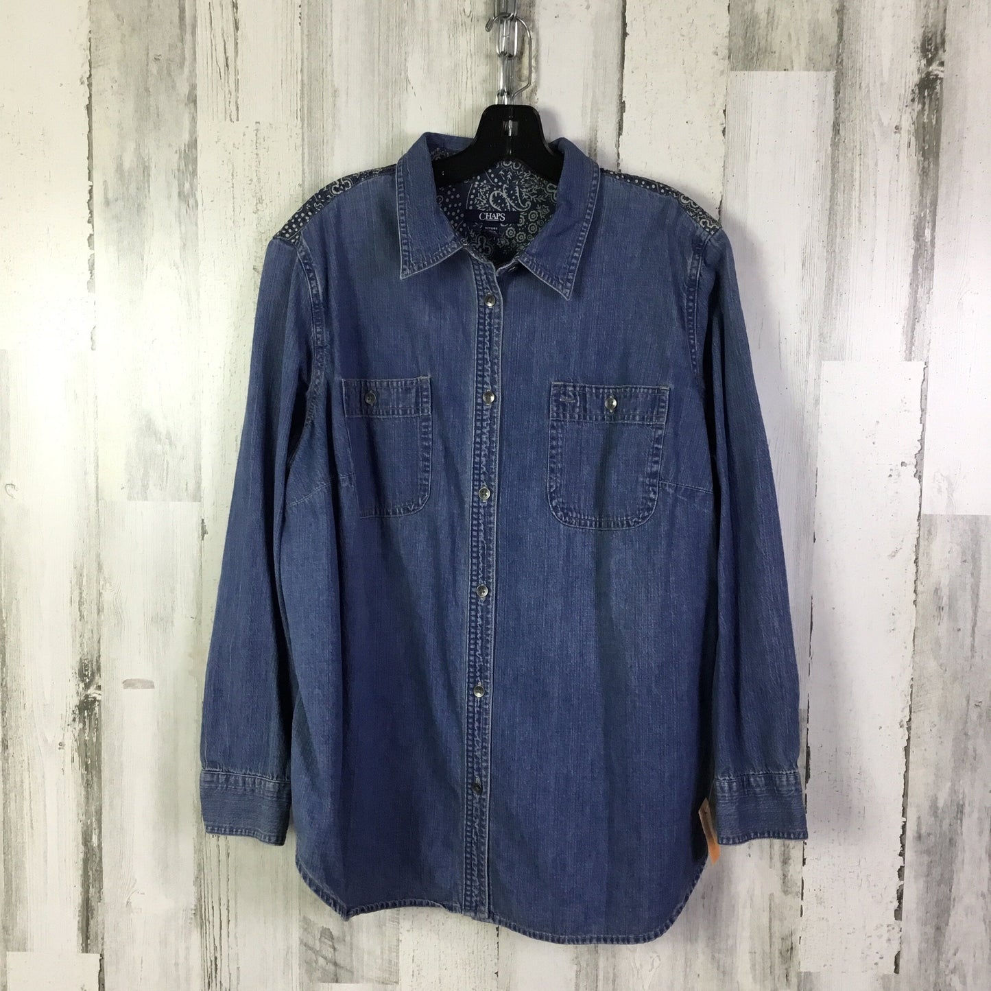 Top Long Sleeve By Chaps  Size: 1x