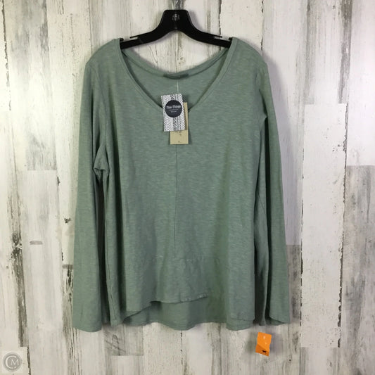 Top Long Sleeve By Cut Loose In Green, Size: Xl