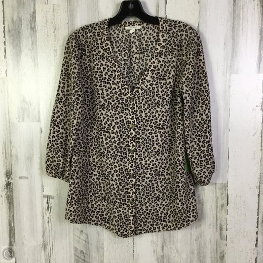 Top 3/4 Sleeve By Maurices In Animal Print, Size: S