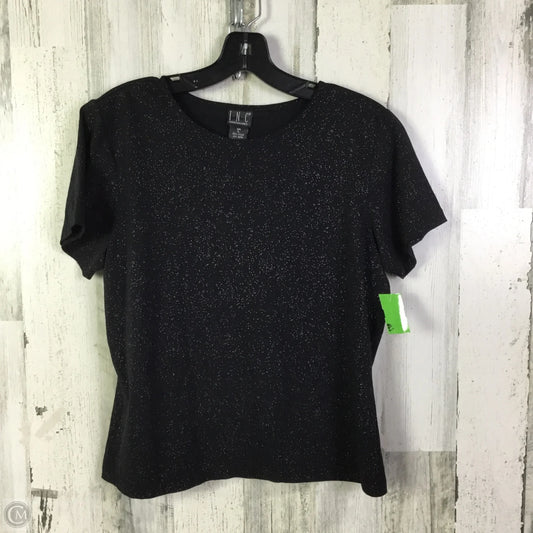 Top Short Sleeve By Inc In Black, Size: L