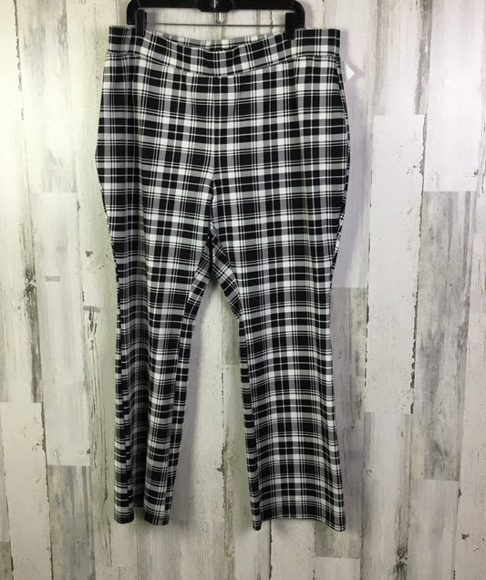 Pants Dress By Iman Hsn In Black & White, Size: 18