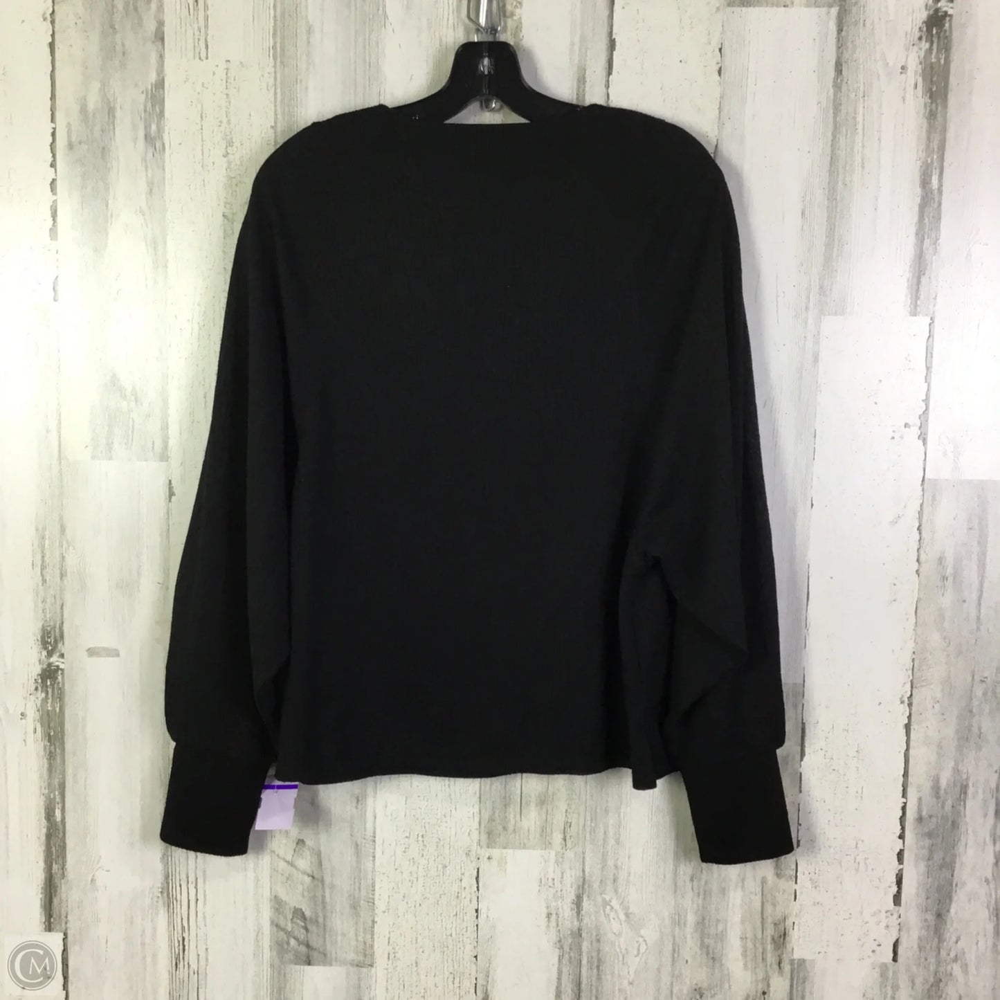 Top Long Sleeve By Banana Republic In Black, Size: L