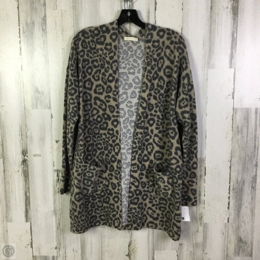 Cardigan By Clothes Mentor In Animal Print, Size: M