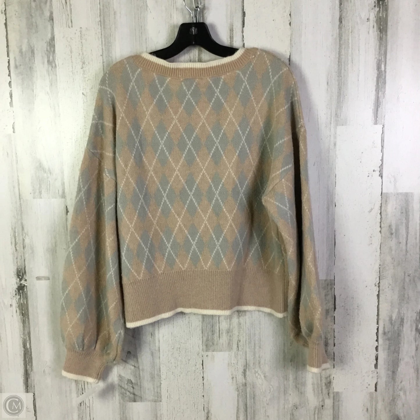 Sweater By Altard State In Grey & Tan, Size: L