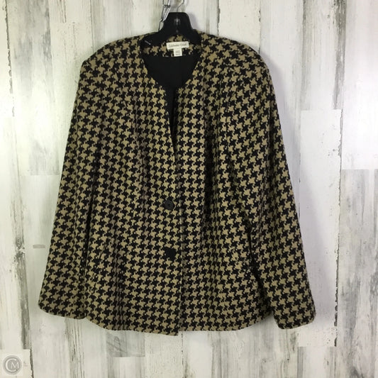 Blazer By Coldwater Creek In Black & Brown, Size: 2x