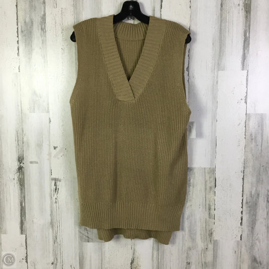 Vest Sweater By Cme In Tan, Size: S
