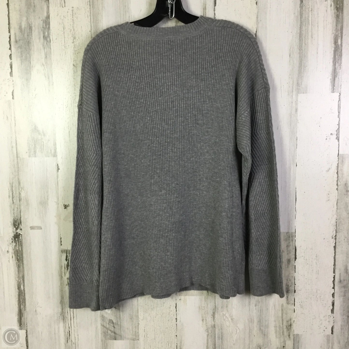 Sweater By Calvin Klein In Grey, Size: L