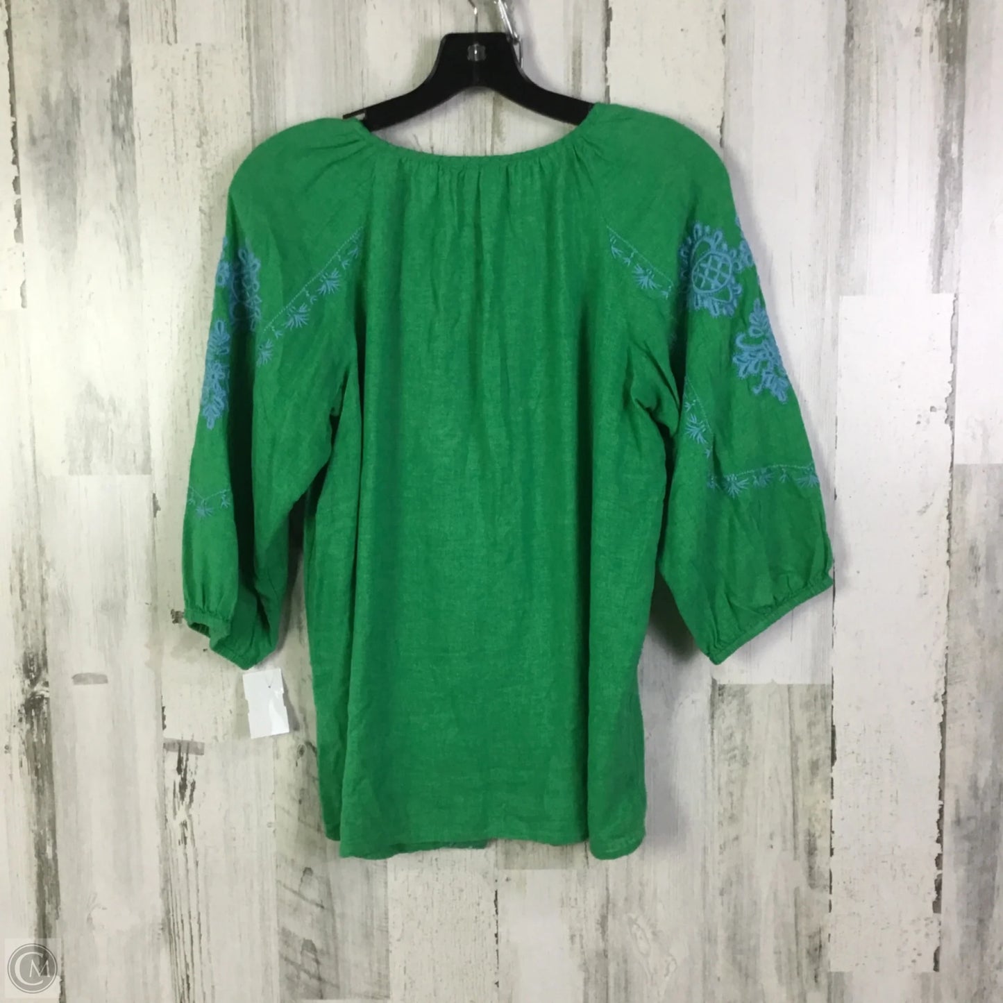 Top 3/4 Sleeve By J. Jill In Green, Size: Xs