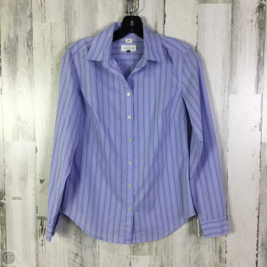 Blouse Long Sleeve By Loft In Blue, Size: Xs