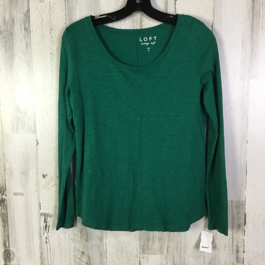 Top Short Sleeve Basic By Loft In Green, Size: S