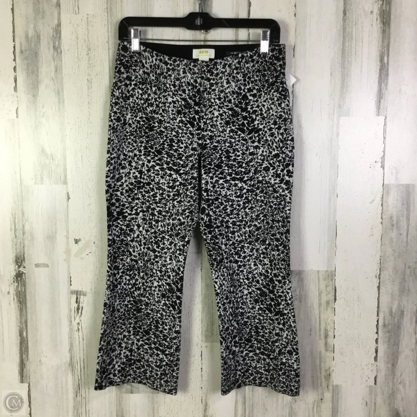 Pants Cropped By Maeve In Black & White, Size: 4p