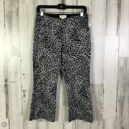 Pants Cropped By Maeve In Black & White, Size: 4p