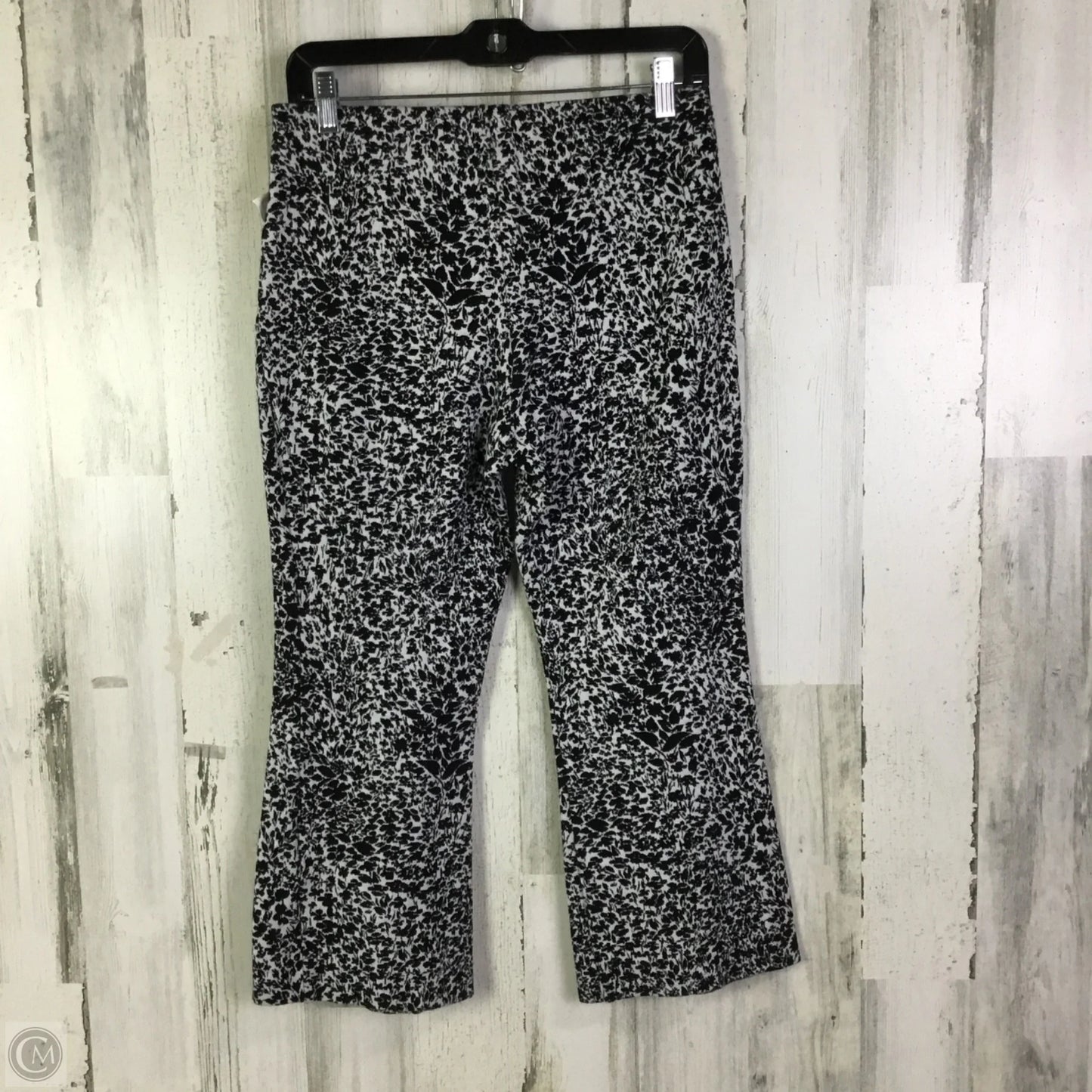 Pants Cropped By Maeve In Black & White, Size: 4p