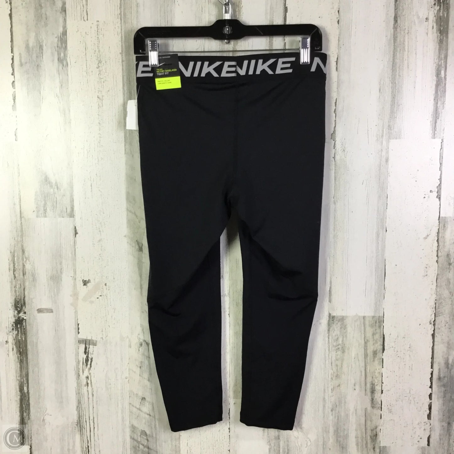 Athletic Leggings Capris By Nike In Black, Size: L