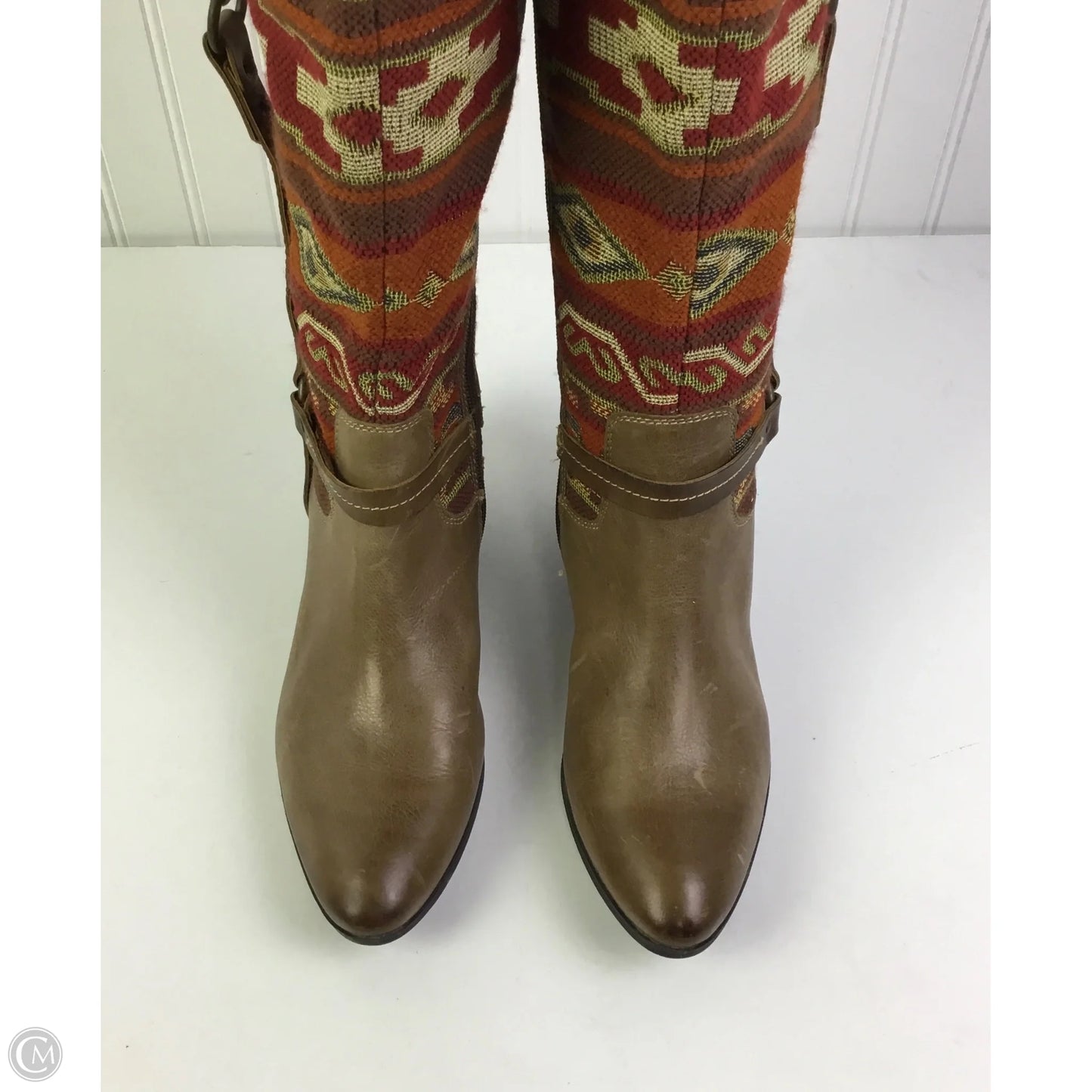 Boots Mid-calf Heels By Sofft In Brown, Size: 11