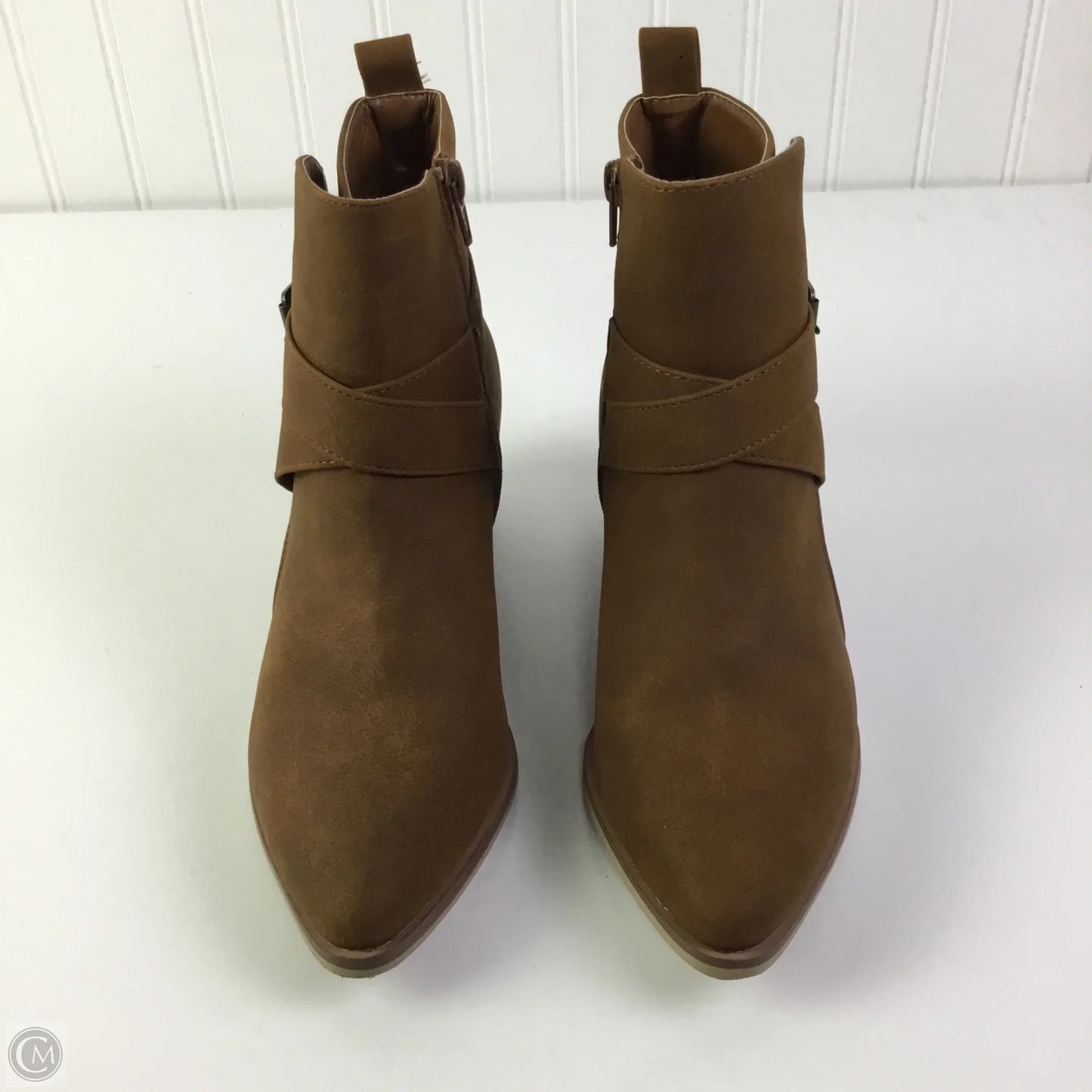 Boots Ankle Heels By Maurices In Brown, Size: 7