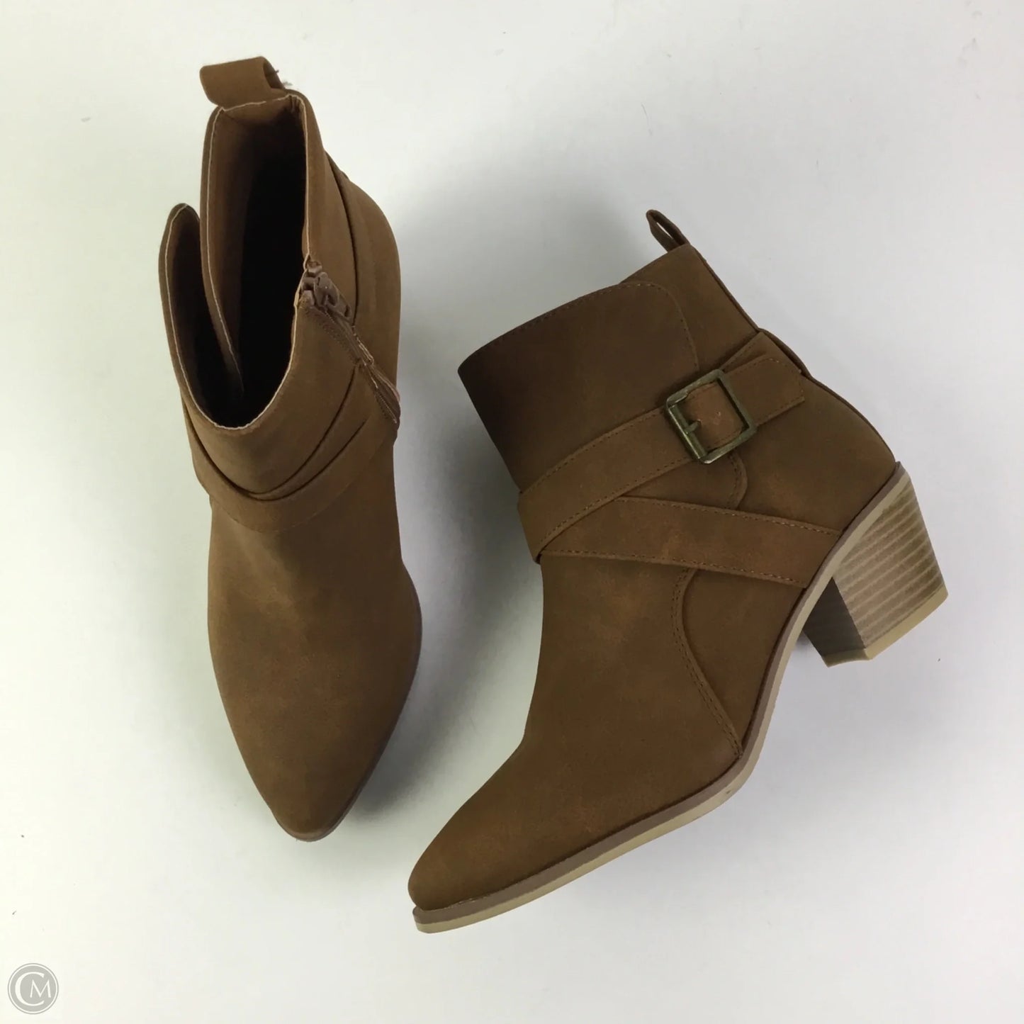 Boots Ankle Heels By Maurices In Brown, Size: 7