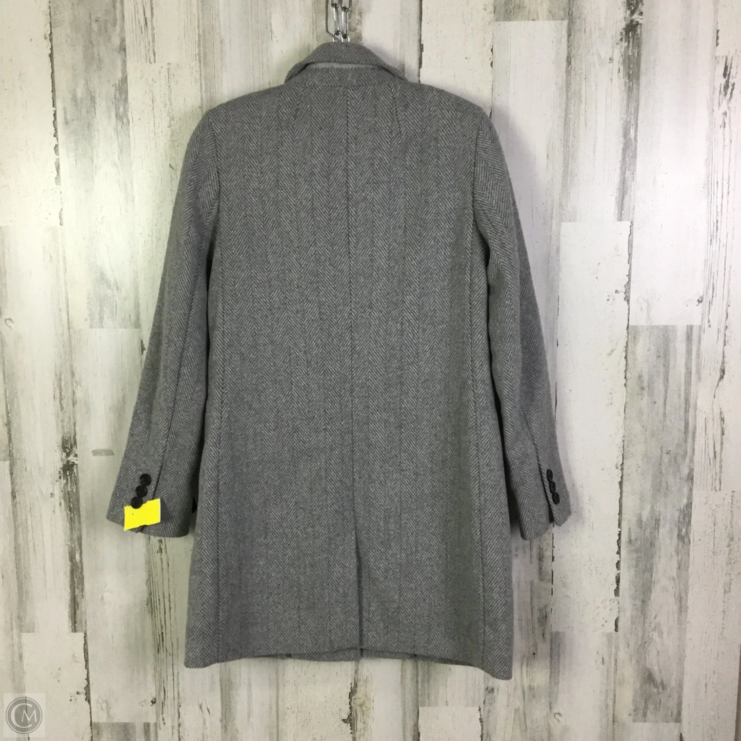 Coat Peacoat By Banana Republic In Grey, Size: Xs