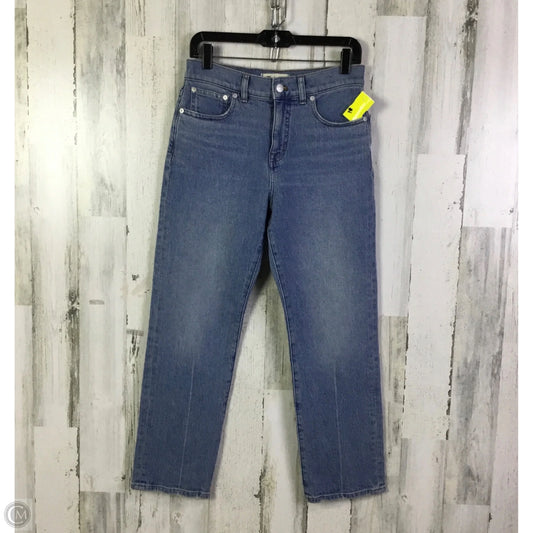Jeans Straight By Madewell In Blue Denim, Size: 4p