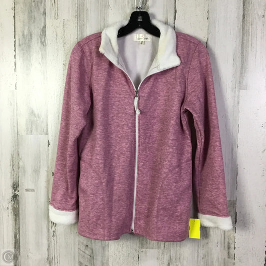 Jacket Fleece By Cuddl Duds In Pink, Size: S