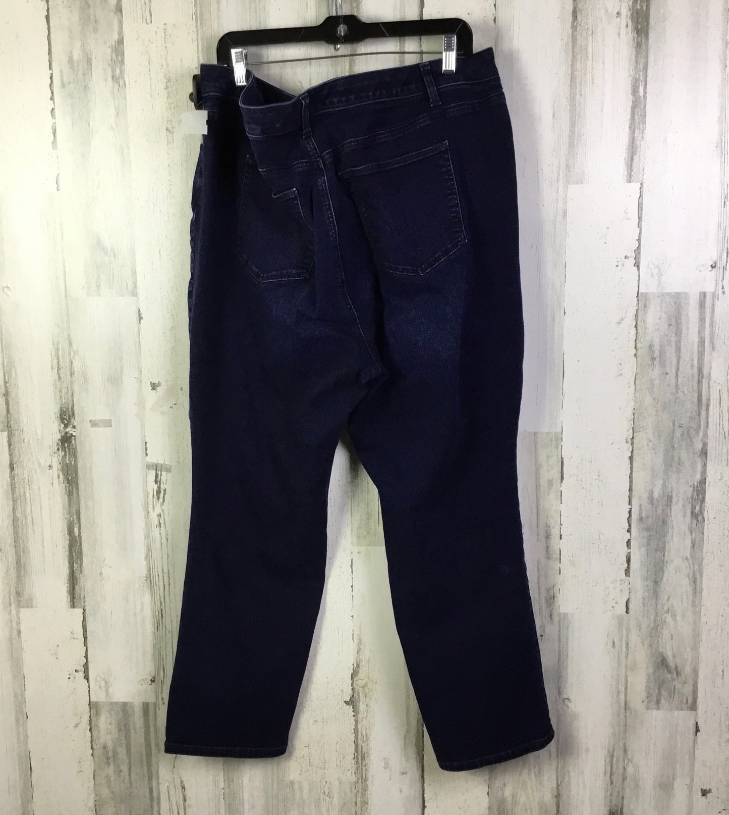 Jeans Straight By Talbots In Blue Denim, Size: 22