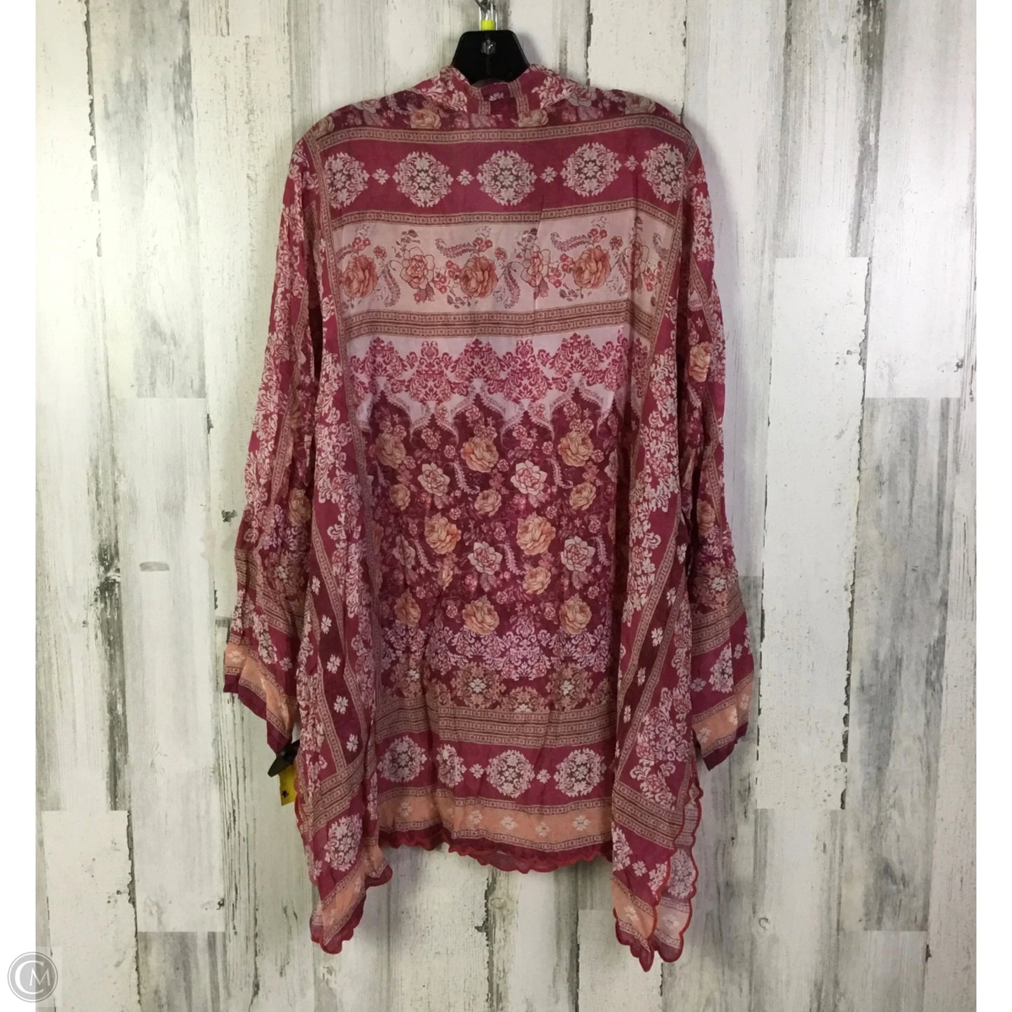 Tunic Long Sleeve By Johnny Was In Pink, Size: Xxl