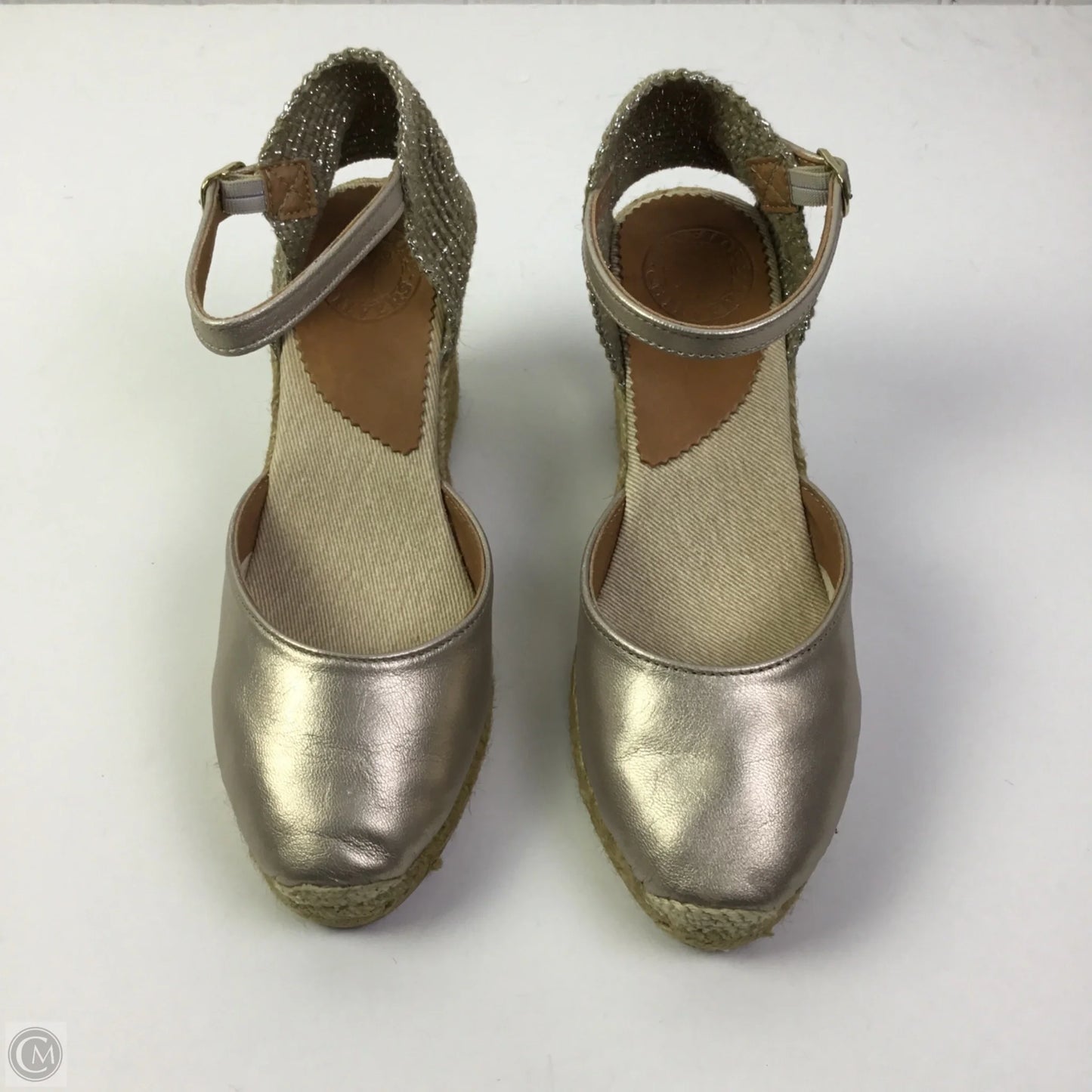 Shoes Heels Wedge By Cmb In Tan, Size: 8.5