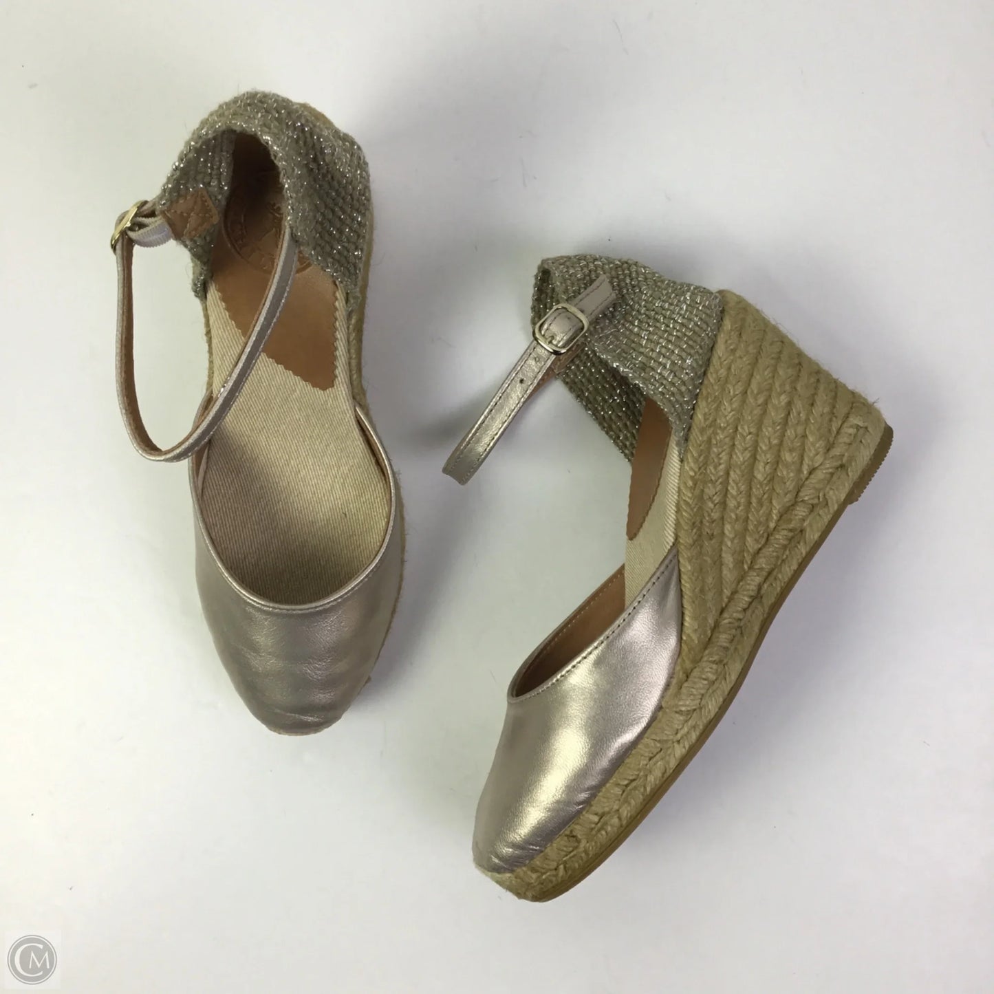 Shoes Heels Wedge By Cmb In Tan, Size: 8.5