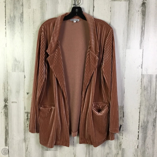 Cardigan By Clothes Mentor In Pink, Size: L