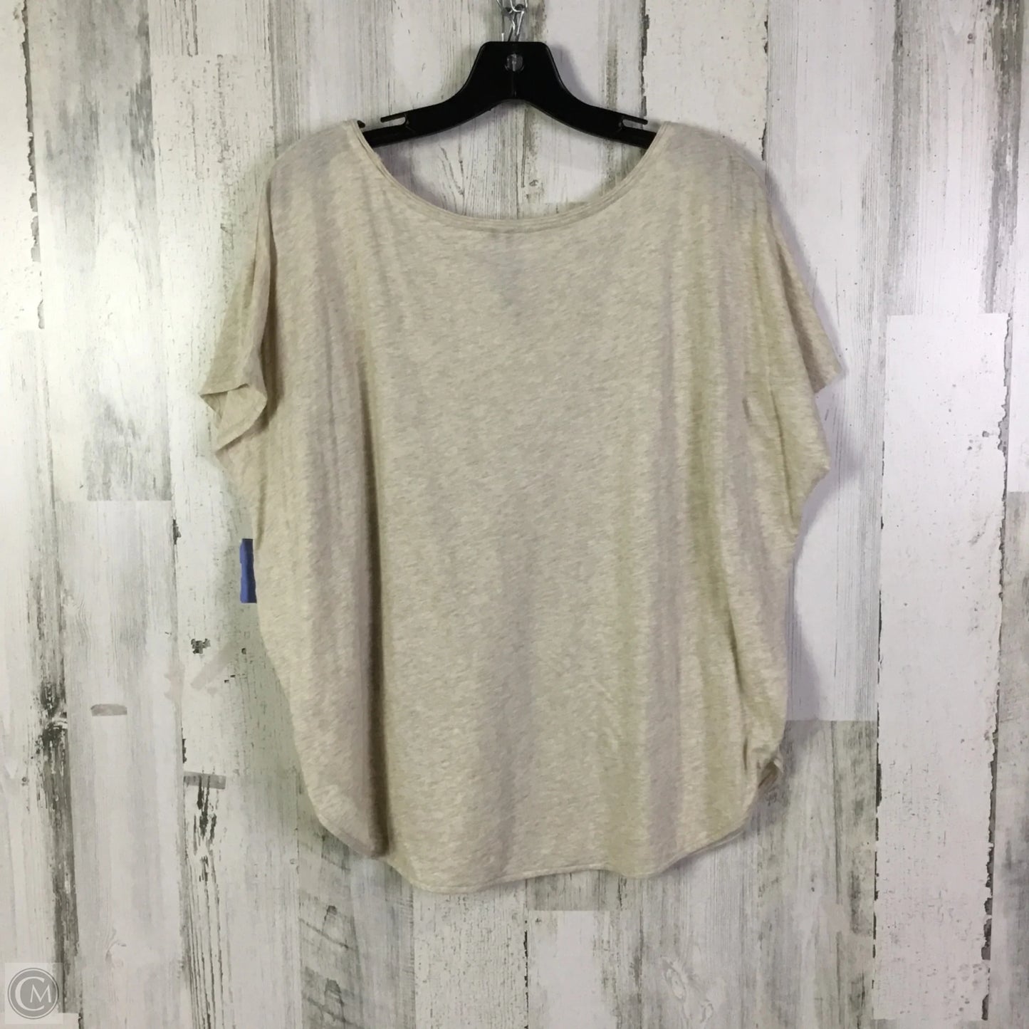 Top Short Sleeve By Anthropologie In Cream, Size: M