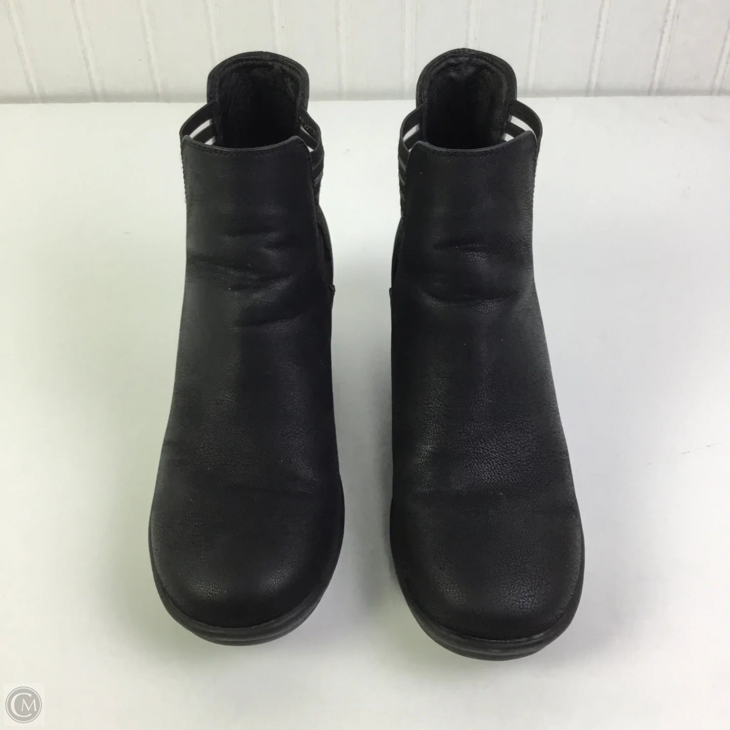 Boots Ankle Heels By Skechers In Black, Size: 7.5