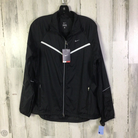Athletic Jacket By Nike In Black, Size: L