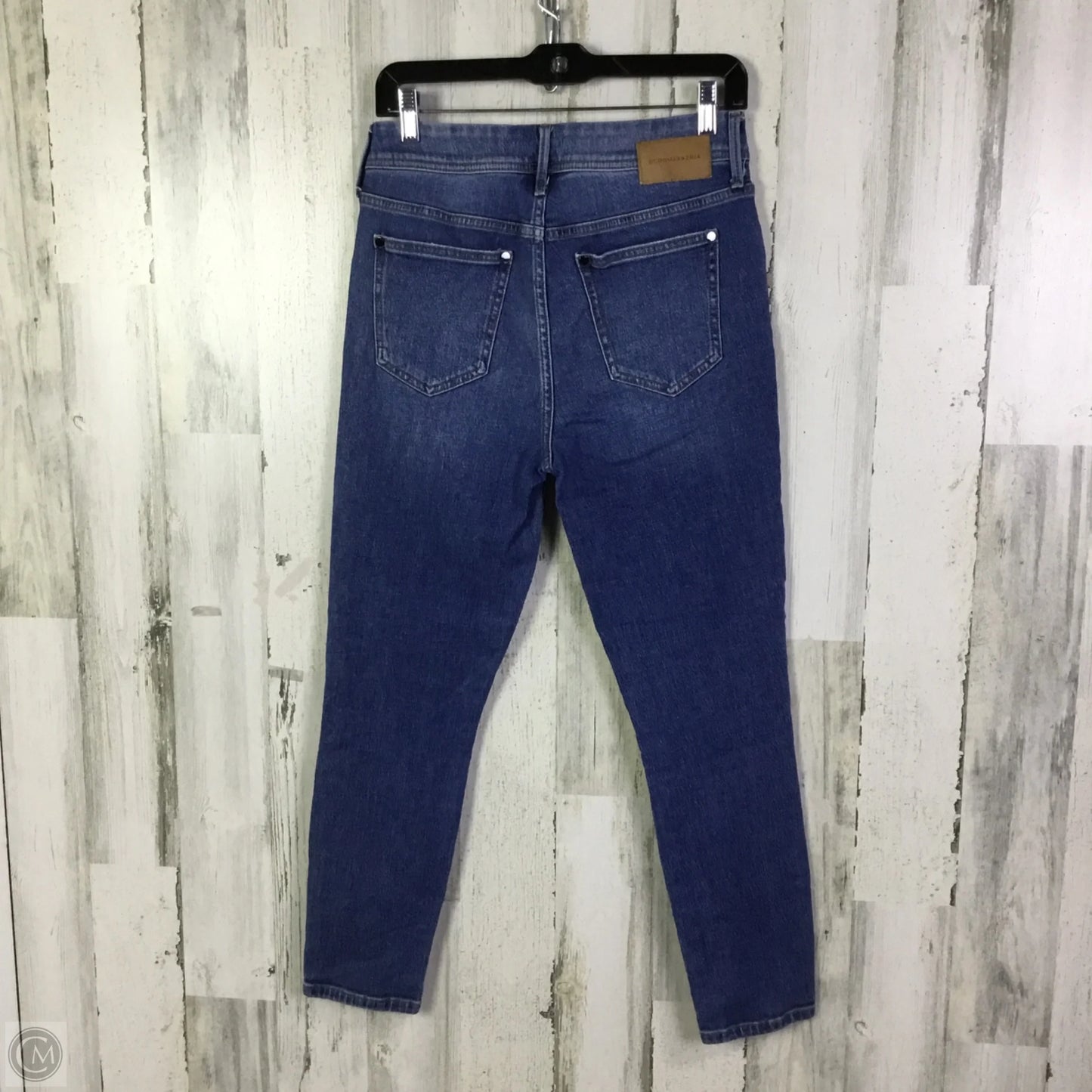 Jeans Skinny By Bcbgmaxazria In Blue Denim, Size: 4