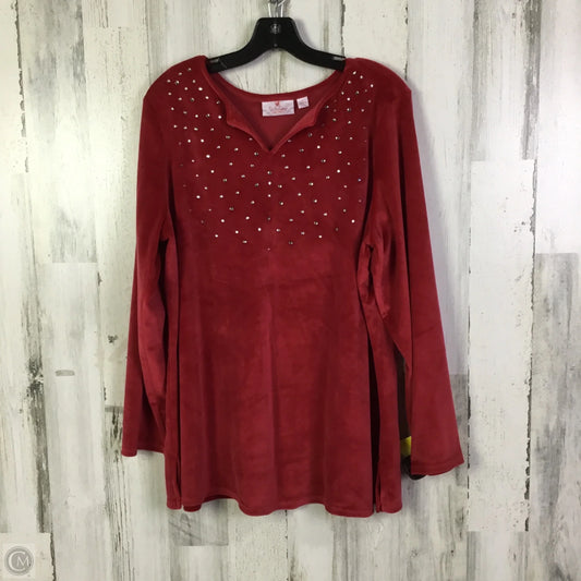 Lounge Set Pants By Quaker Factory In Red, Size: L