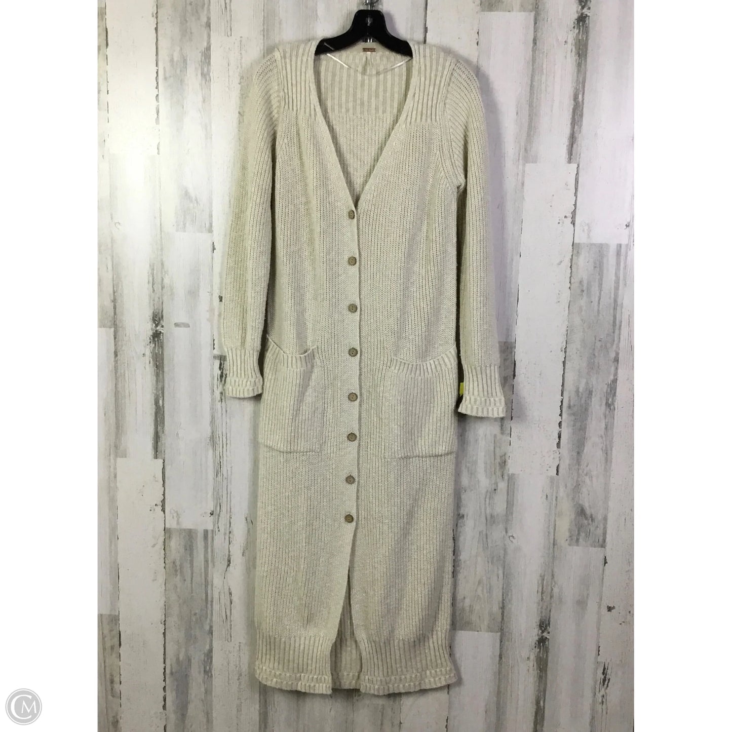Sweater Cardigan By Free People In Cream, Size: M