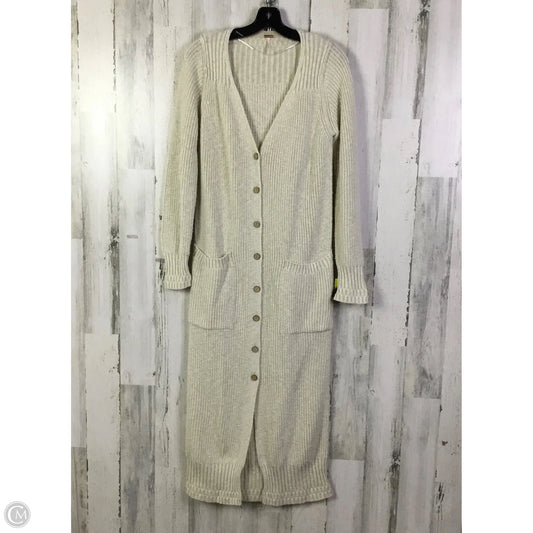 Sweater Cardigan By Free People In Cream, Size: M