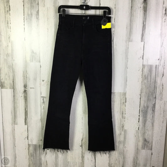 Jeans Flared By Mother In Black Denim, Size: 4