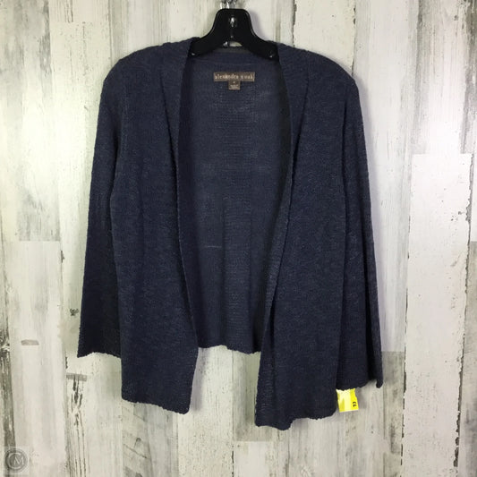 Sweater Cardigan By Clothes Mentor In Blue, Size: M