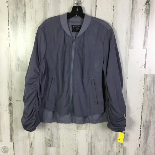 Athletic Jacket By Athleta In Grey, Size: L