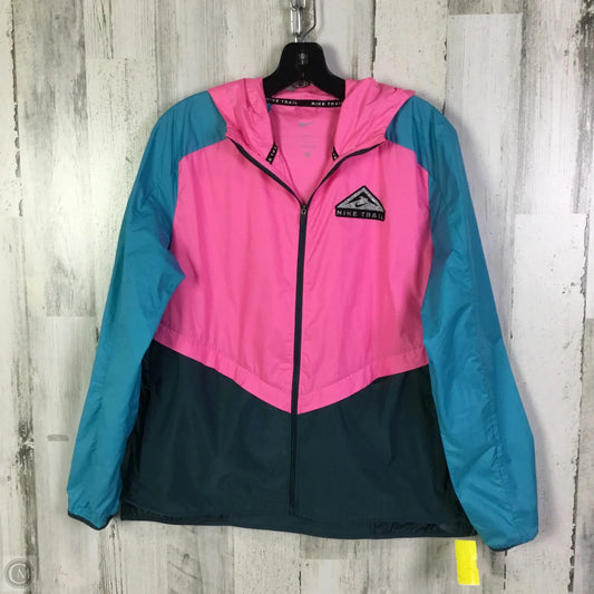 Athletic Jacket By Nike Apparel In Multi-colored, Size: L