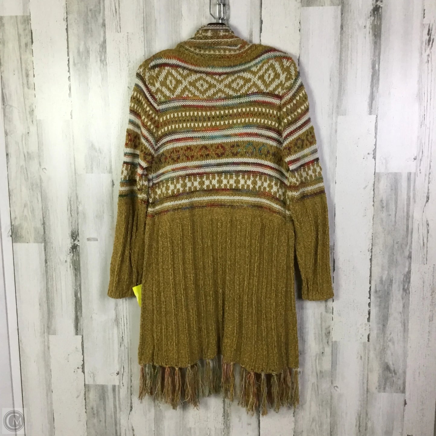 Sweater Cardigan By Adora In Yellow, Size: S