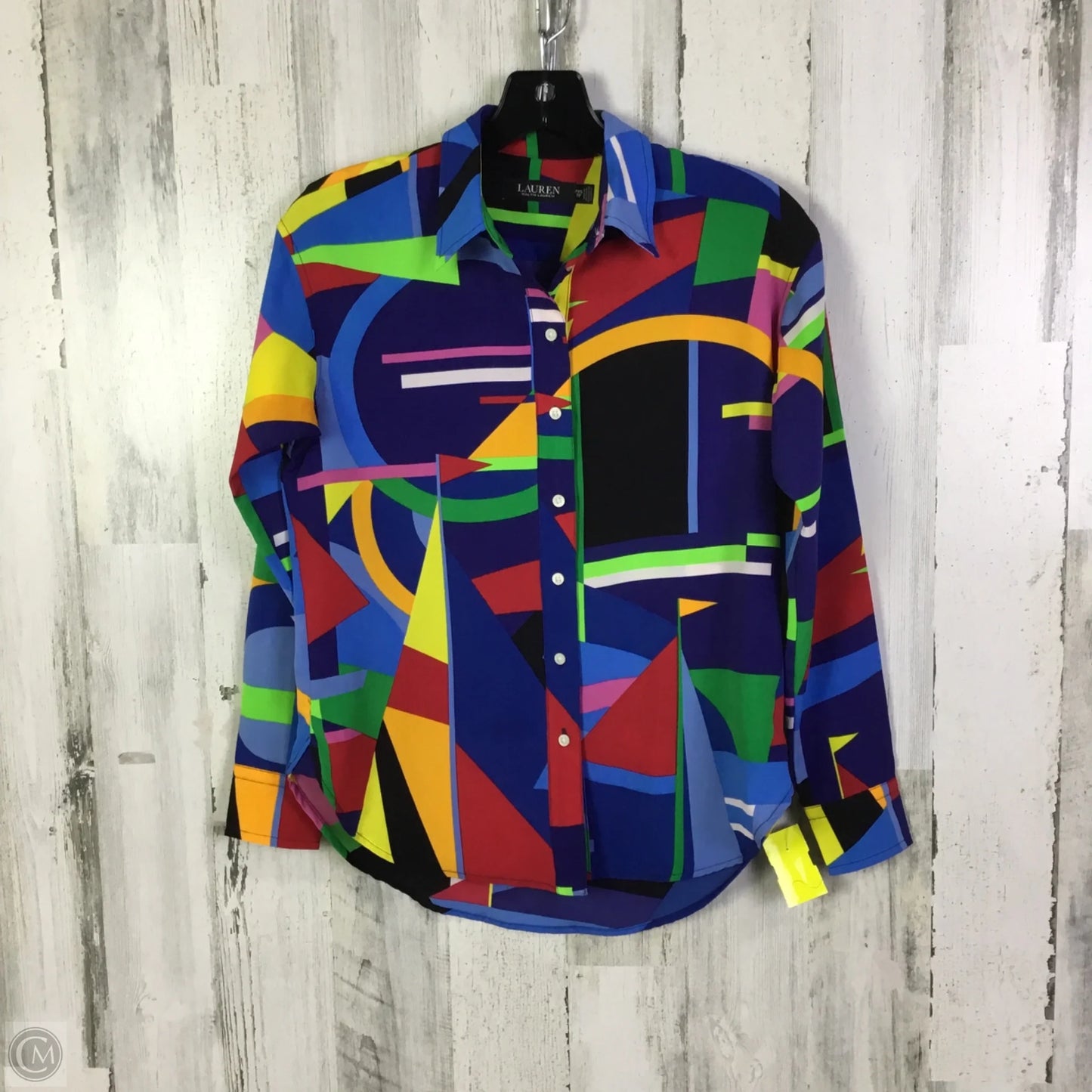 Top Long Sleeve By Lauren By Ralph Lauren In Blue, Size: Xsp