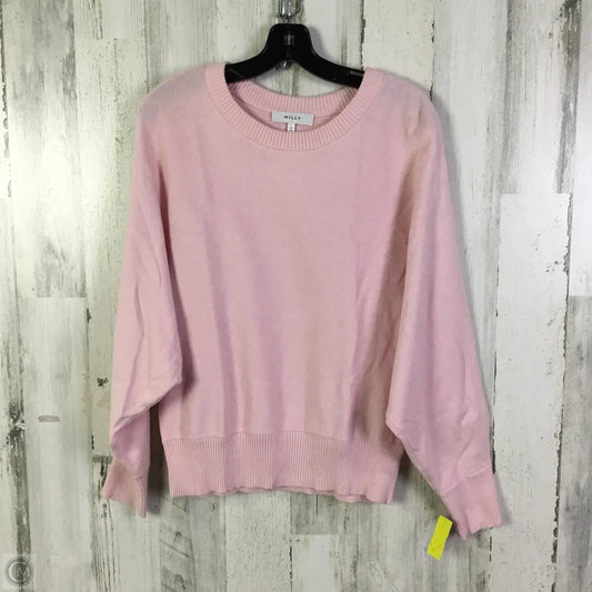 Sweater Designer By Milly In Pink, Size: L