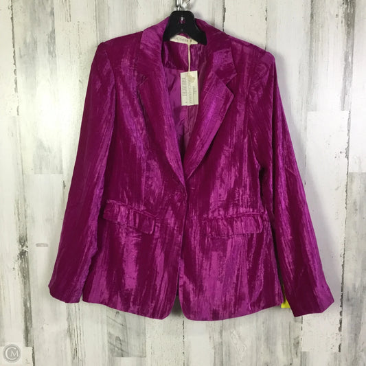 Blazer By Clothes Mentor In Pink, Size: L