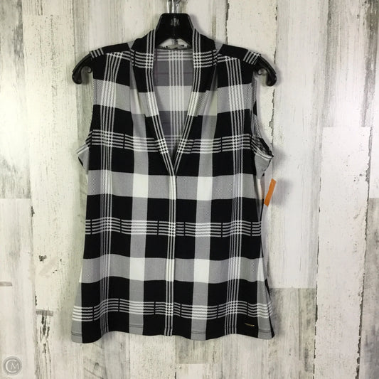Top Sleeveless By Calvin Klein In Black, Size: S