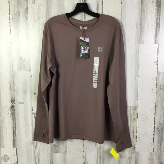 Athletic Top Long Sleeve Collar By Duluth Trading In Purple, Size: Xl