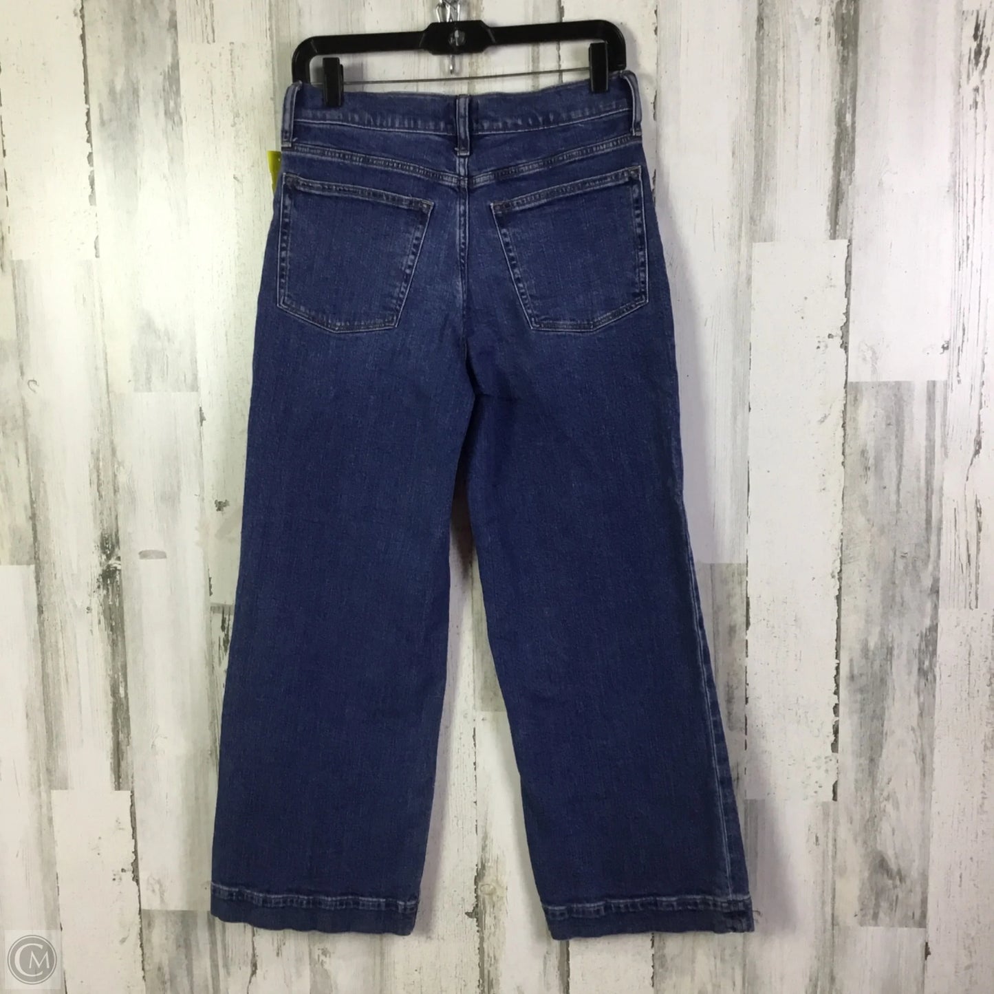 Jeans Wide Leg By J. Crew In Blue Denim, Size: 6p