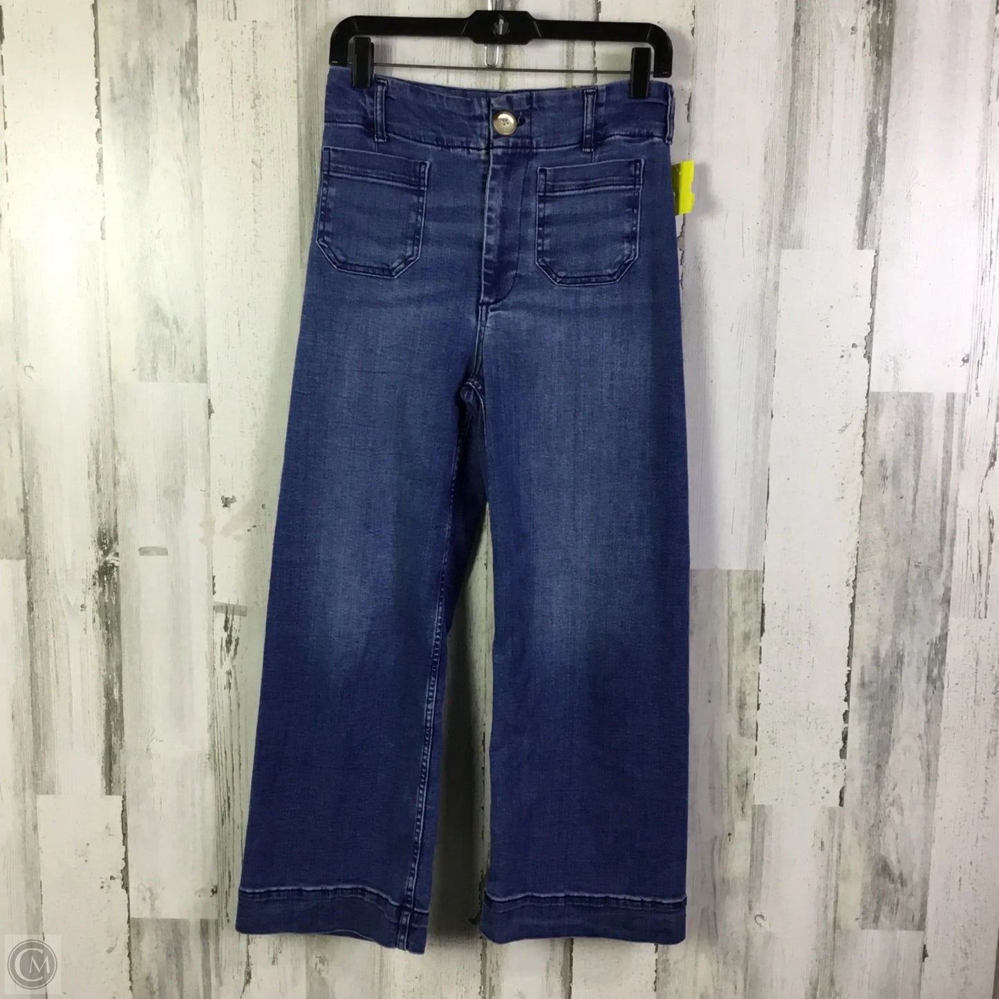 Jeans Wide Leg By Maeve In Blue Denim, Size: 4